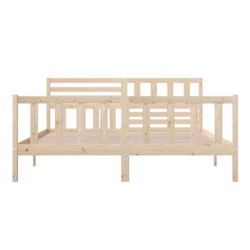 Super King Size Bed Frame 180x200 cm - Solid Wood Design