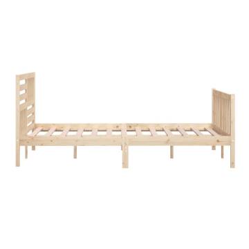 Super King Size Bed Frame 180x200 cm - Solid Wood Design