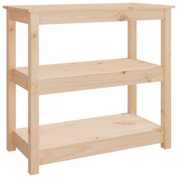 Solid Pine Console Table - 80x40x74 cm | Classic Home Décor