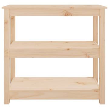 Solid Pine Console Table - 80x40x74 cm | Classic Home Décor