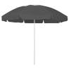 Beach Umbrella Anthracite 240 cm Colour anthracite and white Size 240 cm Quantity in Package 1 