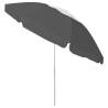 Stylish Beach Umbrella Anthracite - 240 cm | HipoMarket