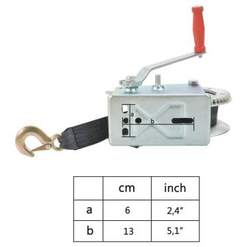 Hand Winch with Strap 1587 kg - Heavy Duty, Durable & Reliable