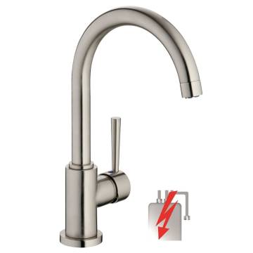 SCHÜTTE Cornwall Low Pressure Sink Mixer - Stainless Steel Look