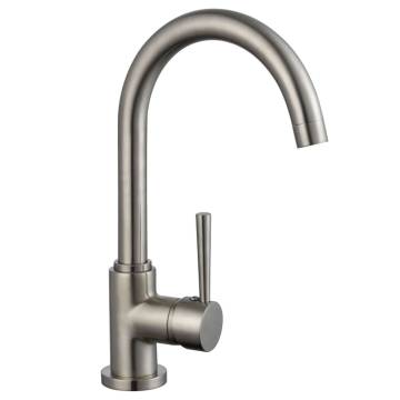 SCHÜTTE Cornwall Low Pressure Sink Mixer - Stainless Steel Look