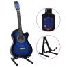 12 Piece Western Classical Guitar Set - Blue 38" | HipoMarket