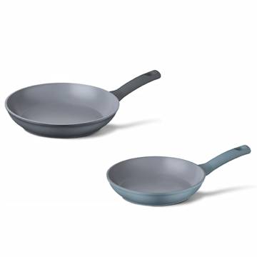 Cuisinox 2 Piece Frying Pan Set Denim Blue - Stylish Cooking