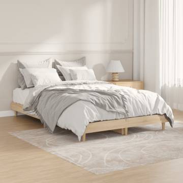 Sonoma Oak Bed Frame 120x190 cm - Small Double | Hipo Market