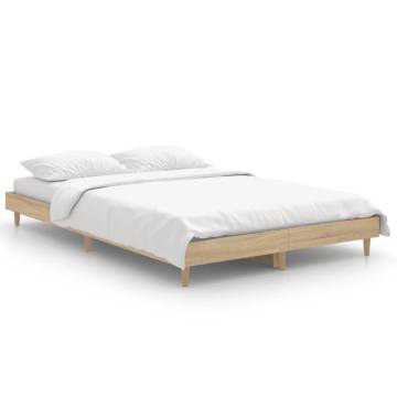 Sonoma Oak Bed Frame 120x190 cm - Small Double | Hipo Market