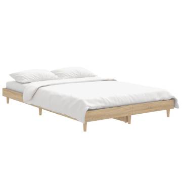 Sonoma Oak Bed Frame 120x190 cm - Small Double | Hipo Market