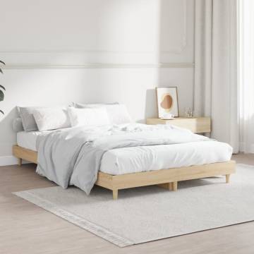 Sonoma Oak Bed Frame 120x190 cm - Small Double | Hipo Market