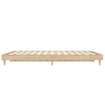 Sonoma Oak Bed Frame 120x190 cm - Small Double | Hipo Market