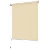 Outdoor Roller Blind 100x140 cm Cream Colour cream Size 100 x 140 cm 