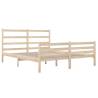 Classic Solid Wood Pine Bed Frame 135x190 cm Double