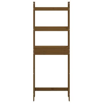 Stylish Toilet Rack Honey Brown - Solid Wood Pine | HipoMarket