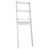 Stylish White Toilet Rack - Solid Pine Wood, 63.5x32x179 cm