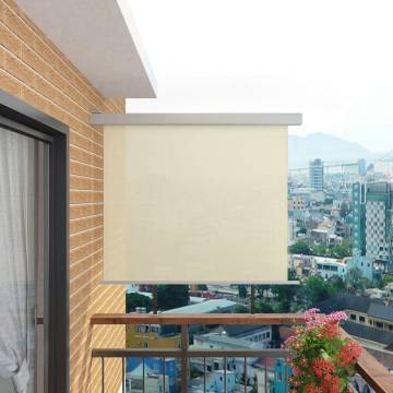 Balcony Side Awning 150x200 cm Cream | Privacy & Protection