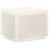 Elegant White Garden Table - 53x53x40 cm Plastic