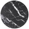 Table Top Black Ø60x0.8 cm Tempered Glass with Marble Design Colour black and white Size Ø 60 cm Quantity in Package 1 