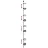 4-Tier Telescopic Shower Corner Shelf - Silver Aluminium