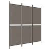 3-Panel Anthracite Room Divider | 150x200 cm Fabric Screen