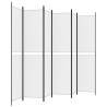 6-Panel White Room Divider | Stylish & Functional