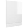 High Gloss White Dishwasher Panel - 45x3x67 cm | HipoMarket