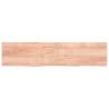 Light Brown Wall Shelf - Solid Oak Wood | Hipomarket UK