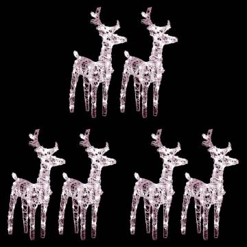 Christmas Reindeers 6 pcs - Warm White 240 LEDs Decor