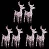 Christmas Reindeers 6 pcs Warm White 240 LEDs Acrylic Colour warm white Quantity in Package 6 Number of LEDs 1 