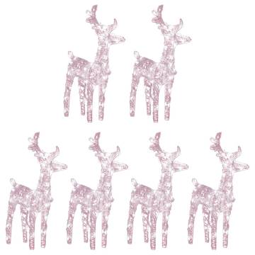 Christmas Reindeers 6 pcs - Warm White 240 LEDs Decor