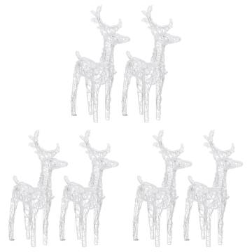 Christmas Reindeers 6 pcs - Warm White 240 LEDs Decor