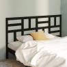 Bed Headboard Black 186x4x104 cm Solid Wood Pine Colour black Size 186 x 104 cm Quantity in Package 1 