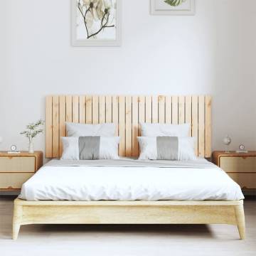 Elegant Solid Wood Pine Wall Headboard - 159.5x3x60 cm