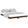 Brown Oak King Size Bed Frame - 150x200 cm | Hipomarket