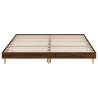 Brown Oak King Size Bed Frame - 150x200 cm | Hipomarket