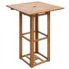 Bistro Table 75x75x110 cm - Solid Acacia Wood for Outdoors