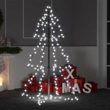 Christmas Cone Tree with 160 LEDs - Indoor & Outdoor Décor