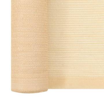 Privacy Net HDPE 1x50 m Beige - Durable Garden Shade