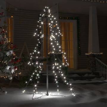 Christmas Cone Tree with 160 LEDs - Indoor & Outdoor Décor