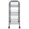 3-Tier Kitchen Trolley Grey - Durable & Stylish Storage Solution