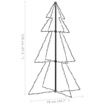 Christmas Cone Tree with 160 LEDs - Indoor & Outdoor Décor