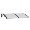 Black Door Canopy 150x100 cm - Durable Polycarbonate Design