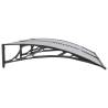 Black Door Canopy 150x100 cm - Durable Polycarbonate Design