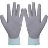 Work Gloves PU - 24 Pairs White & Grey Size 8M | HipoMarket