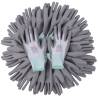 Work Gloves PU - 24 Pairs White & Grey Size 8M | HipoMarket