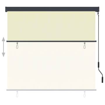 Outdoor Roller Blind 160x250 cm Cream - Perfect for Your Patio