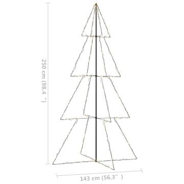 Christmas Cone Tree with 360 LEDs - Indoor & Outdoor Decoration