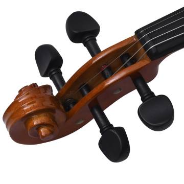 Violin Full Set with Bow & Chin Rest - Dark Wood 44