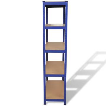 Storage Shelf Garage Organizer - Heavy Duty Blue Shelves